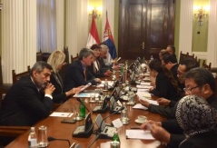 6 October 2017 The members of the Foreign Affairs Committee in meeting with the delegation of the Indonesian Parliamentary Friendship Group with Serbia